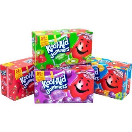 GREEN RABBIT HOLDINGS KOOL-AID JAMMERS Juice Pouch Variety Pack, 6 oz, 40 Count 22000775